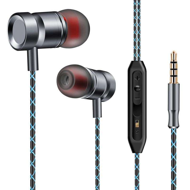 easyidea Metal Earphone 3.5mm Super Bass Earbuds Subwoofer In ear Hifi