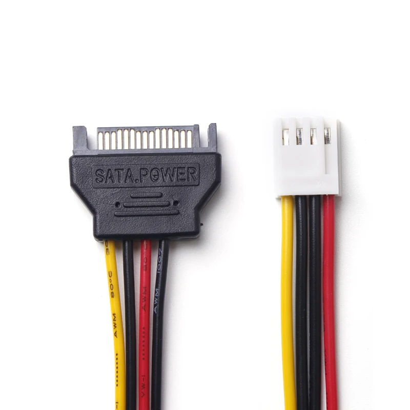 Ult-أفضل sata 15pin ذكر إلى ide 4pin أنثى محول القرص الصلب المرن fdd السلطة الكابل الحبل ل الناهض التعدين 20 سنتيمتر