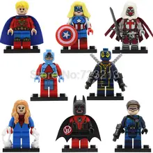 Super Herói Figura Única Venda Atom Quasar Azrael Cyclops Mulher Aranha Batman American Dream Blocos de Construção Modelo de Conjunto de Brinquedos