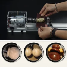 Mini Lathe Beads Machine Woodworking DIY Lathe Polisher Table Saw Grinding Cutting Drill Rotary Tool with