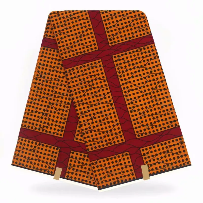 

2019 hot african wax fabric hot wax hollandais prints fabric african dutch wax hollandais wax for ankara dress 6yards F904-06