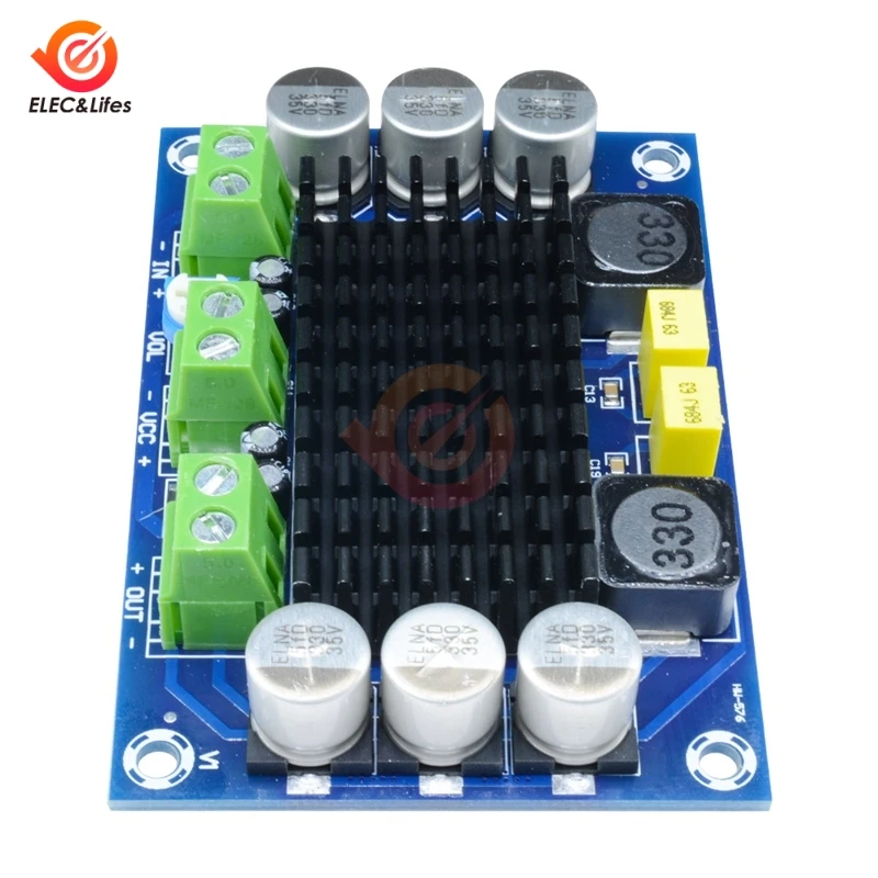 TPA3116D2 цифровой аудио усилитель доска Моно усилитель мощности DC12V 24V Amplificador DIY звук динамик домашний усилитель