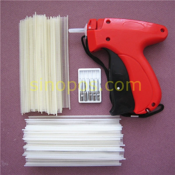 

[FINE] Tag Gun Fine Fabric Kit 2, Pistol tool + 4000 T-end Tag Pins + 5 extra needles, tagging pairing washing barbs fastener
