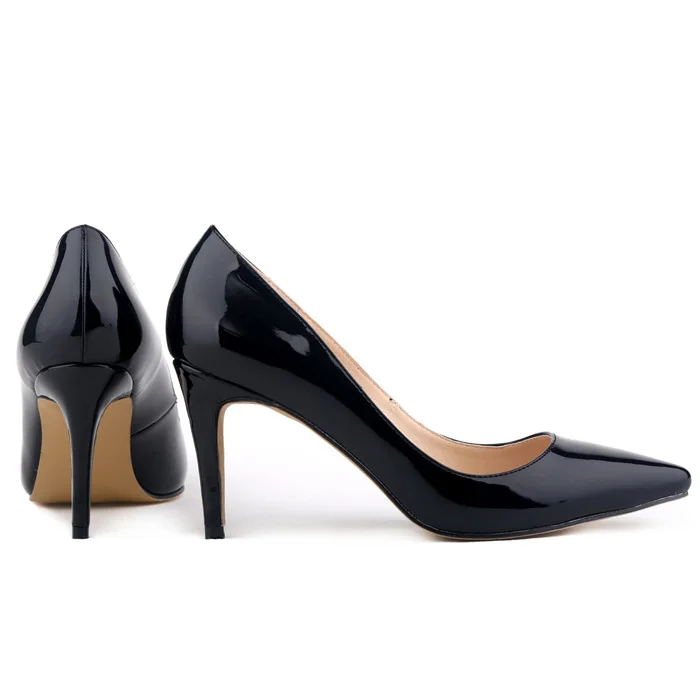 Женские туфли-лодочки свадебные туфли из искусственной кожи на высоком каблуке туфли на платформе с острым носком Дизайнерская обувь из лакированной кожи на тонком каблуке роскошный дизайн для женщин