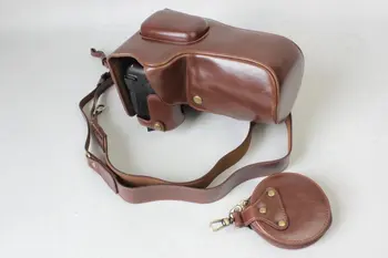 

New Luxury Vintage Video Camera Case Bag For Nikon D7500 Camera Bag Cover With strap + Mini Pouch + Battery open easy
