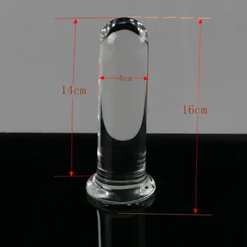 cylindrical clear glass big dildo anal plug large dildos fake dick lesbian gay sex toys for woman penis butt plug sextoys 3