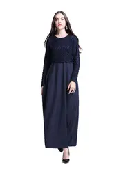 MZ одежды женщина с длинным рукавом Абаи исламские женской мусульманская одежда дамы Кружево кафтан длинные Для женщин турецкий Макси