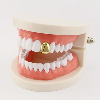 

Gold Color Teeth Braces Single Tooth Orthodontic Dental Care
