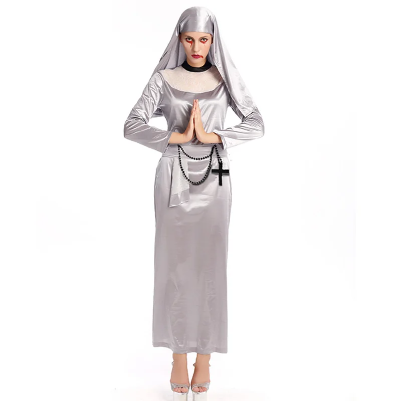 2017 New Womens Nun Halloween Costume For W