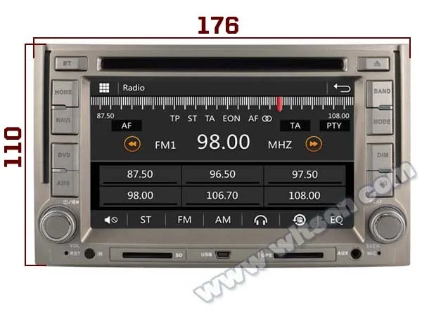 Clearance WITSON CAR DVD GPS for For HYUNDAI H1(STAREX) New Technology+Capctive Screen+1080P+DSP+WiFi+3G+OBD+DVR+Good Price car audio dvd 1