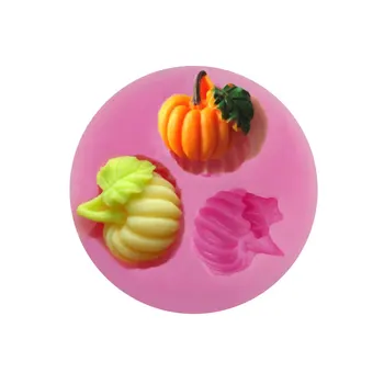 

3D silicone soap mold fondant candle molds 1PCS Pumpkin sugar craft tools chocolate moulds bakeware cake decorating tools