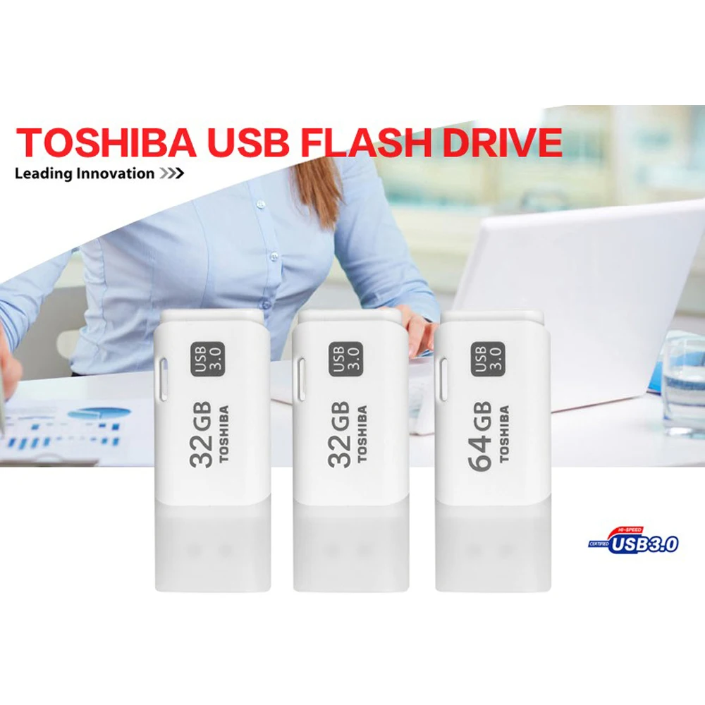 TOSHIBA 32 Гб 64 Гб USB 3,0 U диск U301 USB флэш-диск USB флеш-накопитель USB3.0 Флешка для ноутбука/рабочего стола/телевизора/автомобиля