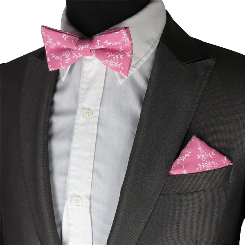 Мужской галстук + галстук-бабочка + платок цветочный галстук набор карманные квадратные Узкие галстуки для мужской свадебный костюм