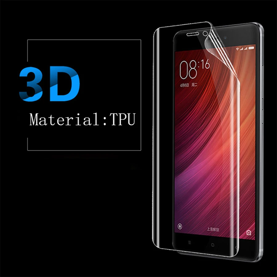 Мягкая 3d пленка GXE защитная для Xiaomi Mi 6 5c 5x 5s Plus Max 2 Mix Note 3 Redmi 4 4X|screen protector film|protector