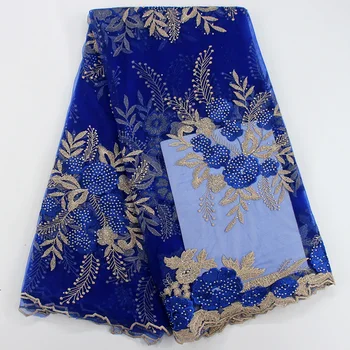 

Hot sale embroidered double colors flowers with rihnstones Net Lace ST3,Good Price And Free Shipping African Tulle Lace Fabric