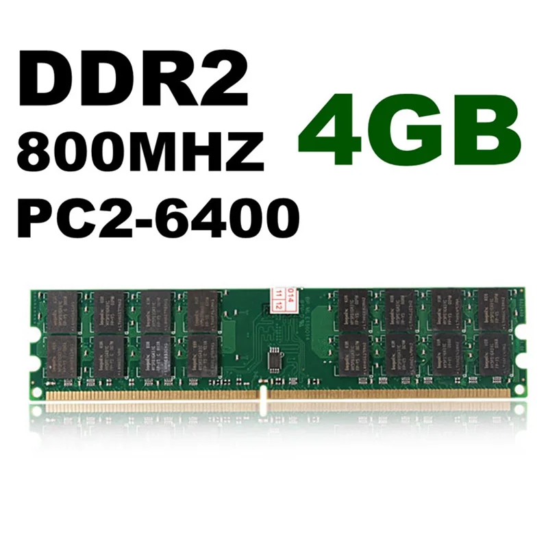 

New Hot 2 Pcs 4GB DDR2 800MHZ PC2-6400 240 Pins Desktop Memory RAM For AMD Motherboard