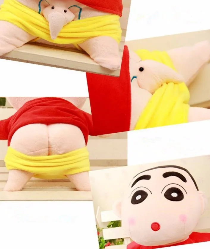 35 см косплей японского аниме Shin chan озорной Crayon Chan набитая фигурка плюшевая кукла