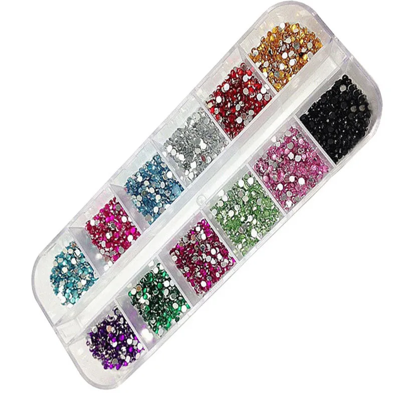 

3000pcs Nail diamonds Twelve colors For Nail Art New Arrival