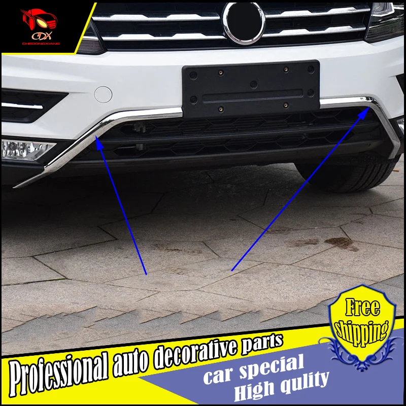 Car styling ABS Front Bottom Bumper Molding Cover For Volkswagen Tiguan