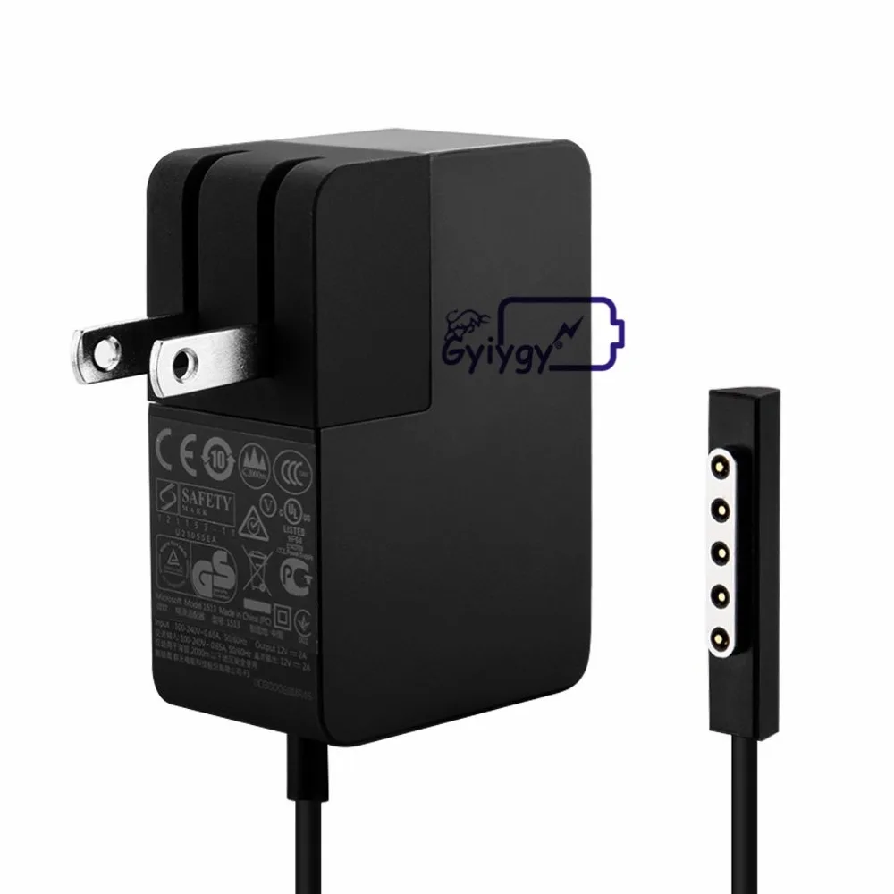 Адаптер питания для microsoft Surface RT charger 24 W 12 V 2A Surface 2 Pro 1 Pro 2 Tablet включает штепсельную вилку США с 5 футовым кабельный модуль