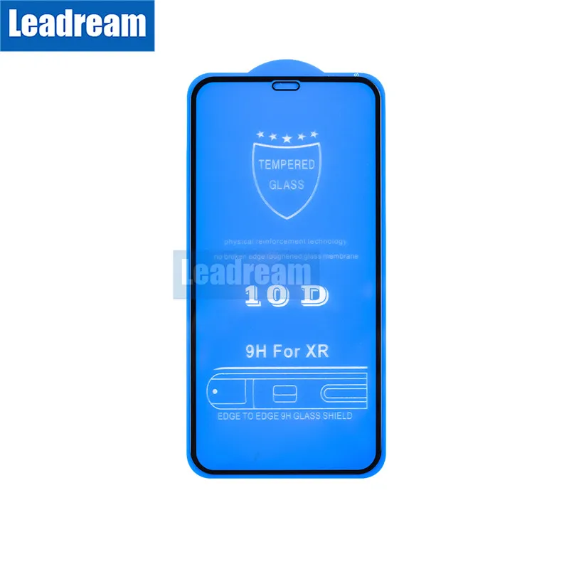 Leadream 100 шт 10D Защитное стекло для экрана iPhone 11 Pro MAX X XR Xs Max 10D закаленное стекло для iPhone 6 6S 7 8 Plus