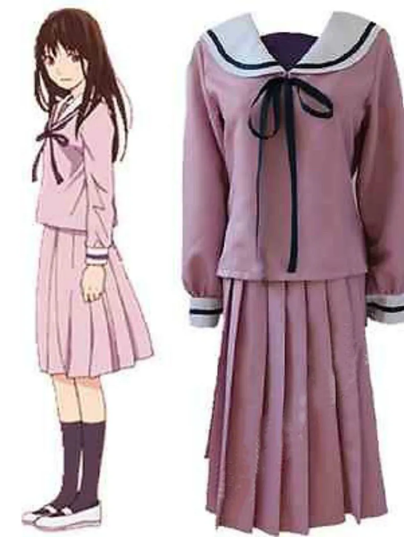Косплей костюмы Noragami Stray God Hiyori Iki Сейлор Костюм Платье индивидуальный комплект