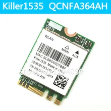 Устройство, док-станция Qualcomm QCNFA364A 802.11AC 876 Мбит/с Killer1535 Bluetooth 4,0 M.2 NGFF Беспроводной сетевая карта WLAN