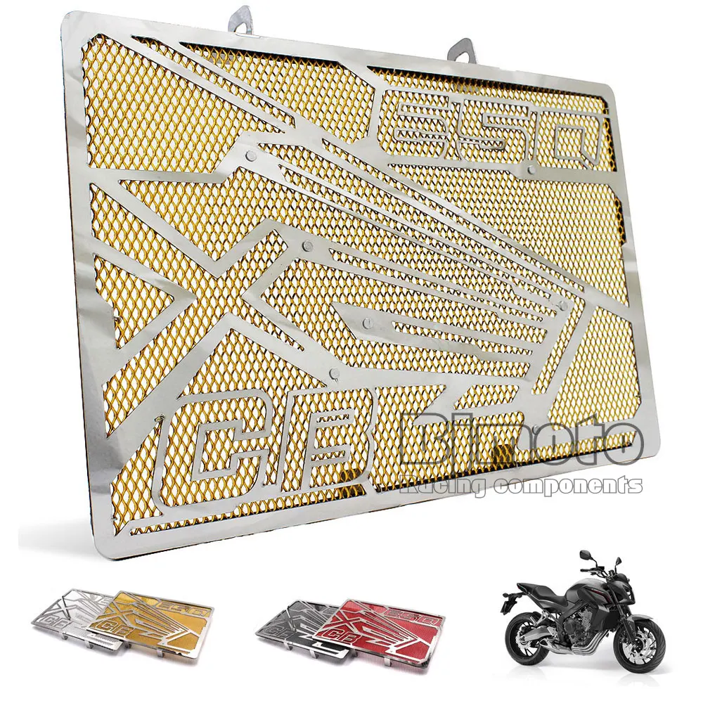 

Motorcycle Part For Honda CB650F 2014-2017 CBR650F 2014 2015 2016 2017 Stainless Steel Radiator Grill Guard Cover Protector Gold