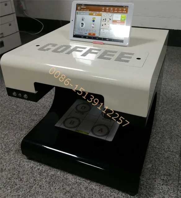 Special Price Full Automatic Latte Coffee Printer with 8 inch tablet PC,coffee and food printer inkjet printer selfie coffee printer 