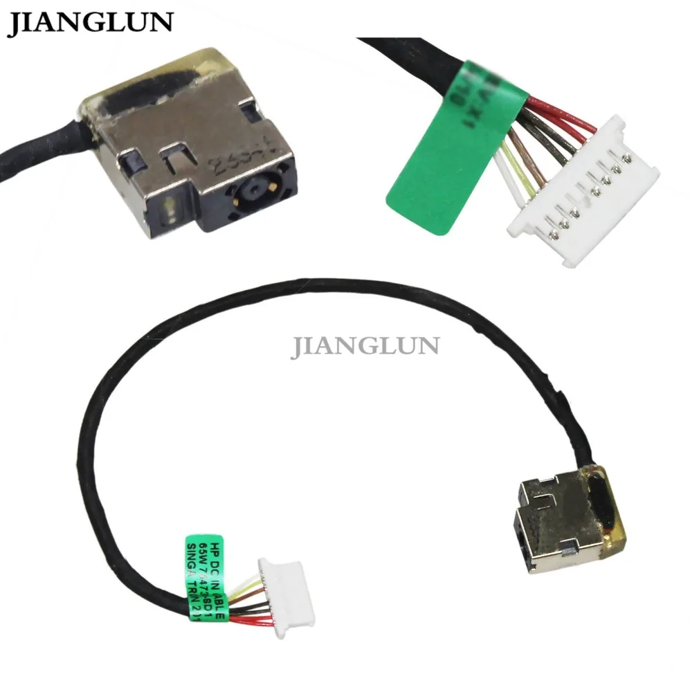 

JIANGLUN DC IN Power Jack w/ Cable For HP Pavilion 799749-S17 Charging Port Plug 799749-Y17