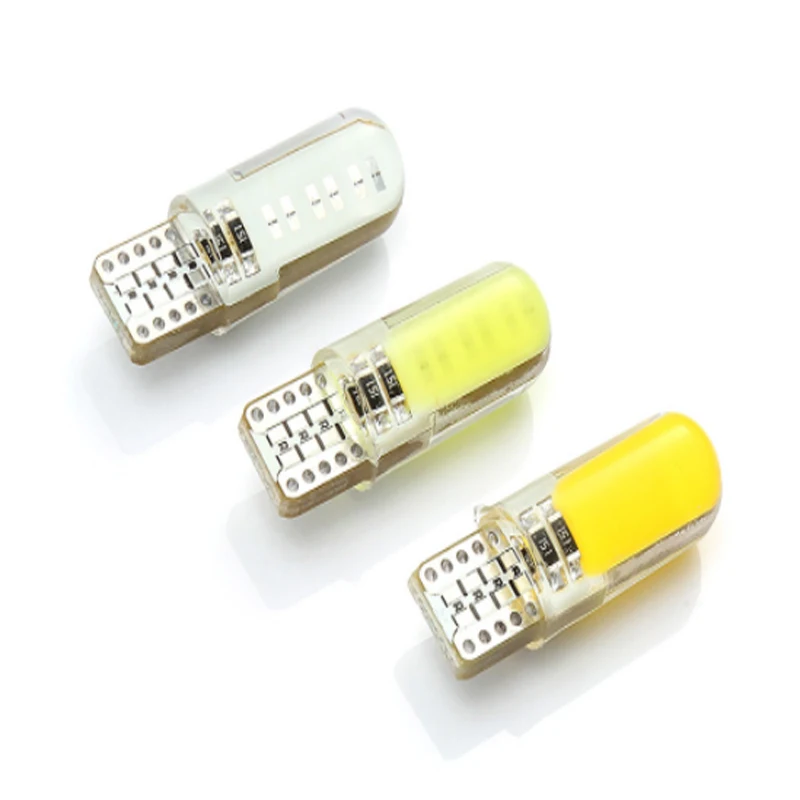 2 шт. Автомобильные светодиодные лампы T10 COB 12SMD W5W 194 192 168|Сигнальная лампа| |