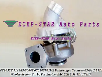 

GT20V GT2052V 716885 716885-5004S 070145701J 070145702B turbo turbocharger for Volkswagen VW Touareg 2.5L TDI 174HP BAC BLK