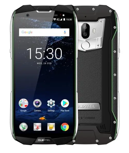 Oukitel WP5000 IP68 Водонепроницаемый 5,7 ''18:9 Helio P25 Восьмиядерный 16MP 4G LTE смартфон 6 ГБ ОЗУ 64 Гб ПЗУ отпечаток пальца мобильный телефон - Цвет: Зеленый