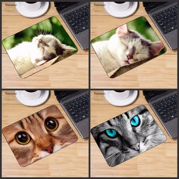 

Yuzuoan Animal Cute Eyes Cat Anti-slip Mousepad Computer Mouse Pad Table Mat for Optal Me Trackball Mouse Not Lockedge Mouse