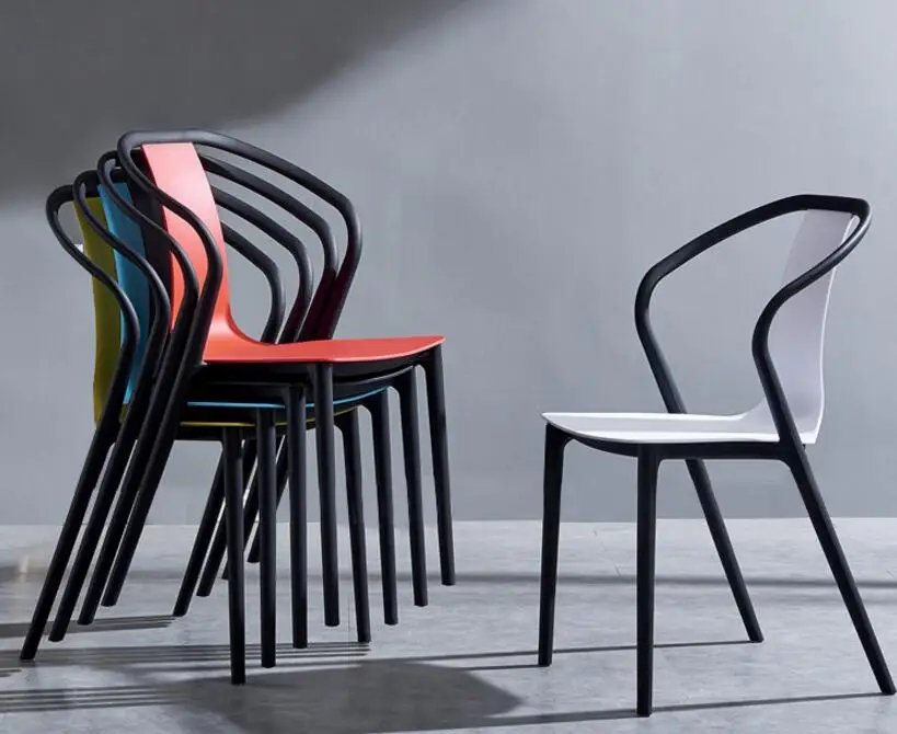 Black Beetle Chair Modern Simple Backrest Chair Home Creative Design Casual Fashion Plastic Chair Black Beetle Chair Modern Simple Backrest Chair Home Creative Design Casual Fashion Plastic Chair