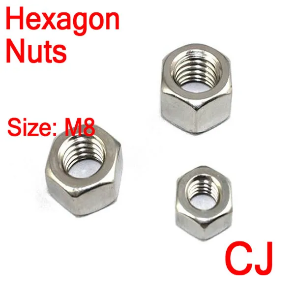 Hexagonal Nut M8 6.8 Grade Stainless Steel 304in Nuts from Home