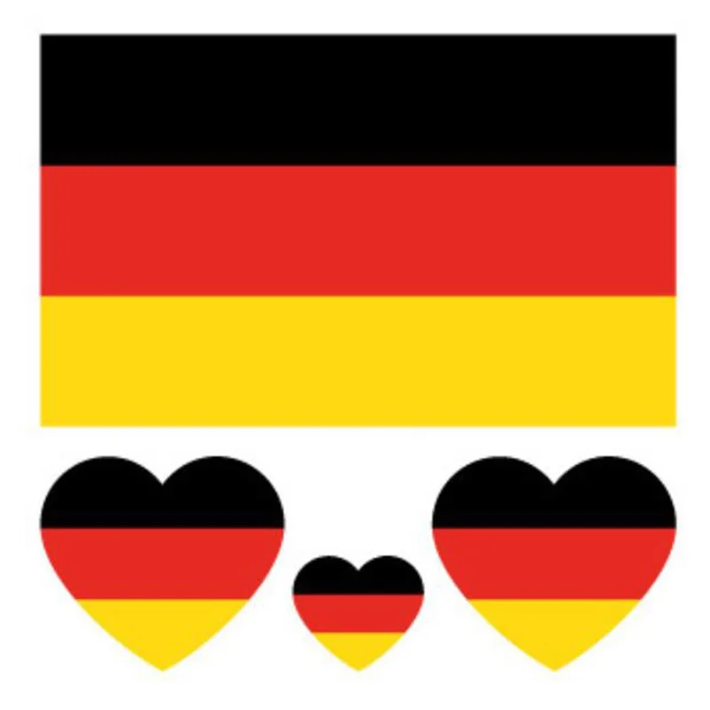 

200pcs/lot Russia Soccer Football Germany Football Fans National flag tattoo sticker Face stickers Environmental