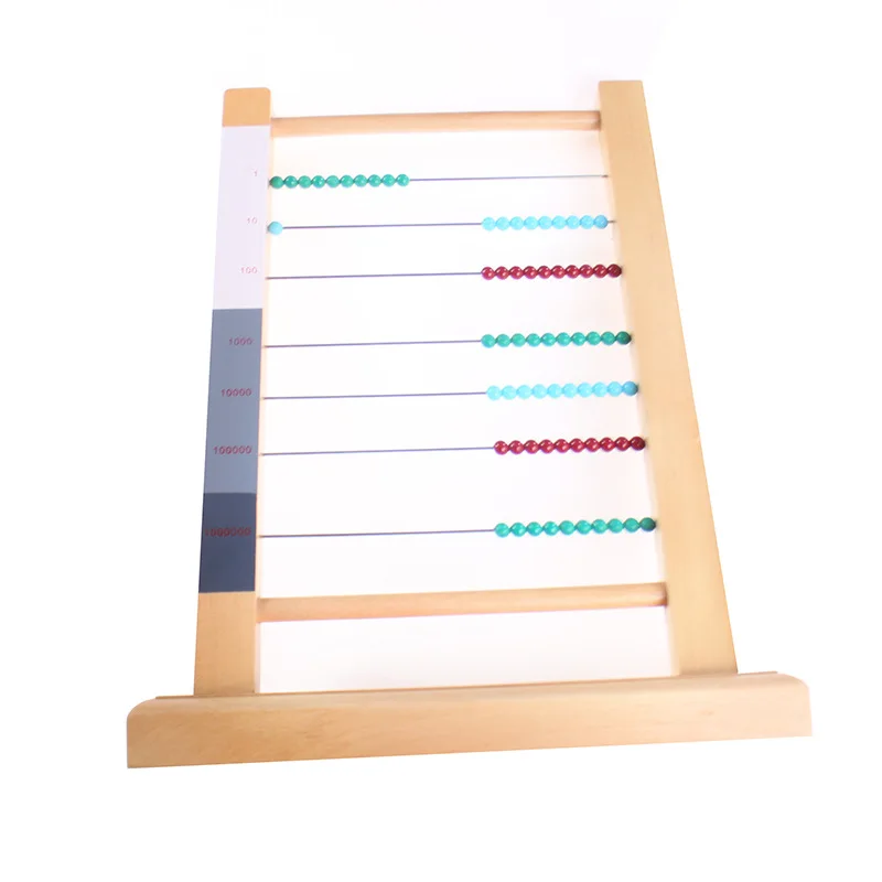  New Wooden Baby Toys Montessori Computing Rack Baby Educational Toys