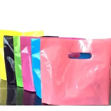 Пользовательские дешевые маленькие большие подарочные ювелирные Пластиковые пакеты с ручками красочные подарочные пакеты с ручками s, розовые черные пластиковые пакеты для покупок