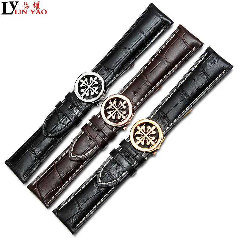 Кожаный ремешок подходит для наручных часов patek philpe цепочка из коровьей кожи