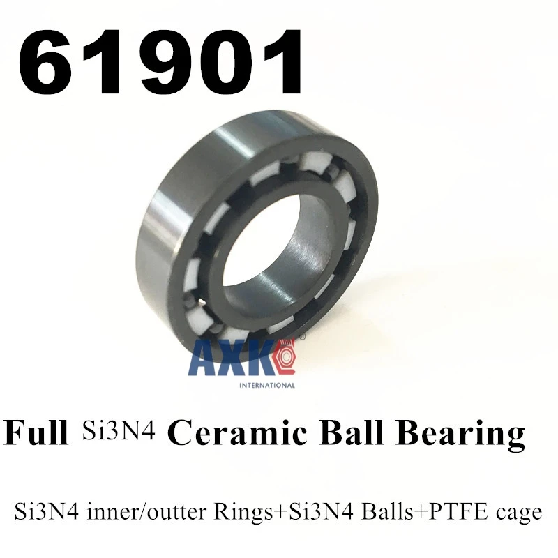 

6901 si3n4 61901 SI3N4 Full ceramic bearing ball bearing 12*24*6 mm