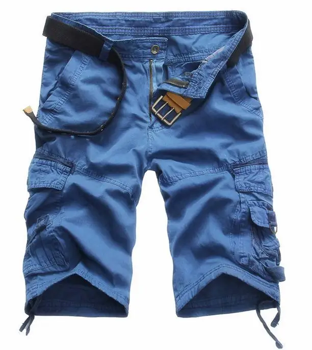 HOT 2019 Summer Cargo Multi pocket bermuda masculina Knee Length straight Camouflage and solid Cotton cargo overalls short homme HOT 2019 Summer Cargo Multi pocket bermuda masculina Knee Length straight Camouflage and solid Cotton cargo overalls short homme