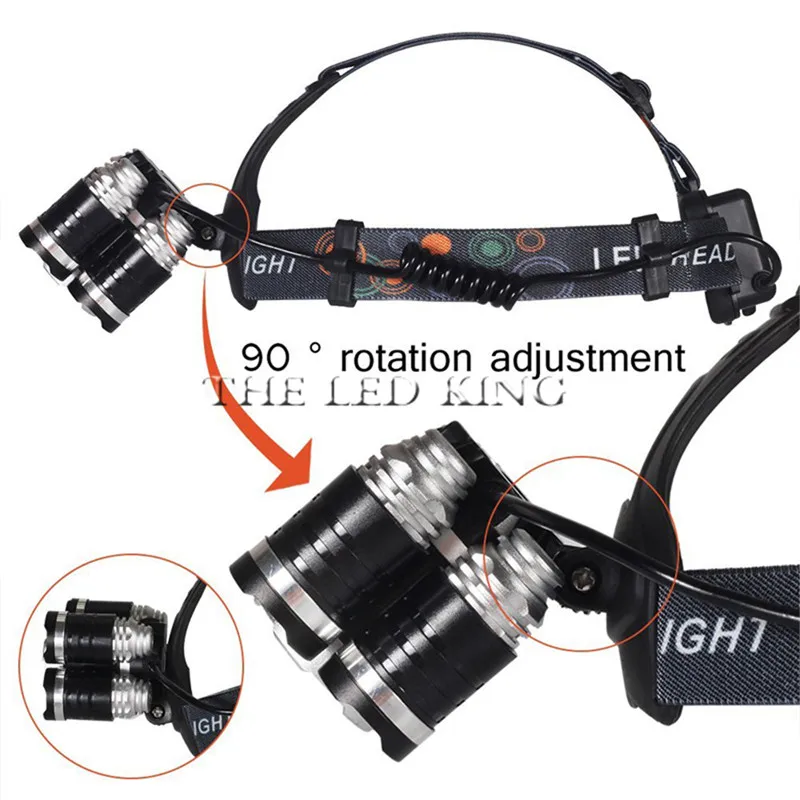 30000LM 5* T6 L2 V6 светодиодный налобный фонарь, масштабируемый, дропшиппинг, головной светильник, водонепроницаемый, Головной фонарь, вспышка, светильник на голову, рыболовный, охотничий светильник