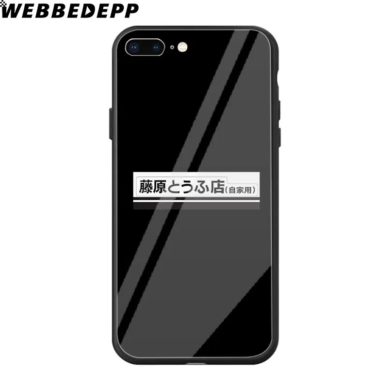 WEBBEDEPP INITIAL D AE86 чехол из закаленного стекла для телефона для Apple iPhone Xr Xs Max X или 10 8 7 6 6S Plus 5 5S SE 7Plus - Цвет: TG4