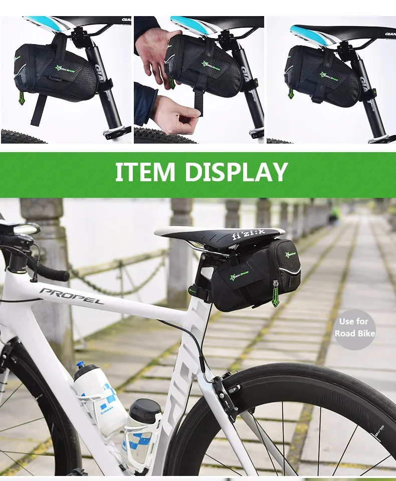 Excellent ROCKBROS Bicycle Bike Rear Top Tube Bag Waterproof MTB Bike Bicycle Rear Saddle Bag Cycling Rear Seat Tail Bag Bike Accessories 19