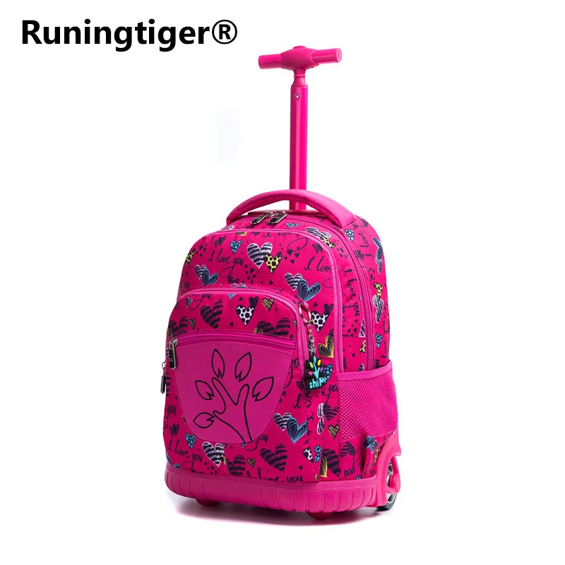 Runingtiger 18inch Schule Trolley 18 Rucksack Rädern 18inch Rollende Taschen