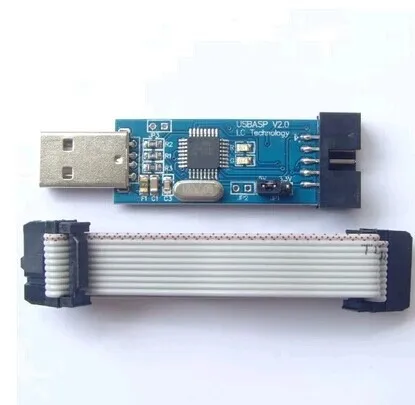 

FREE SHIPPING 1LOT New USBASP USBISP AVR Programmer USB ATMEGA8 ATMEGA128 Support Win7 64K