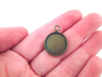 

Brass 16mm bezel settings style (Pick your amount) B173theof