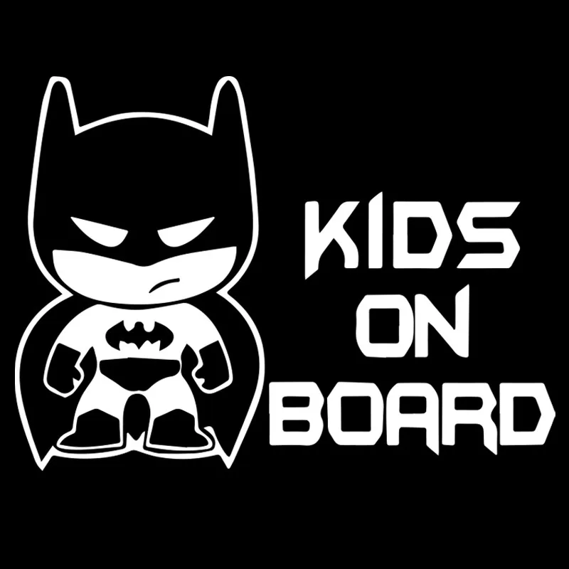 19*13,9 см Авто забавная наклейка для автомобилей Бэтмен "малыш на доске" Авто Виниловая наклейка автомобильная Наклейка на окно, бампер наклейки автомобильный тюнинг оптом