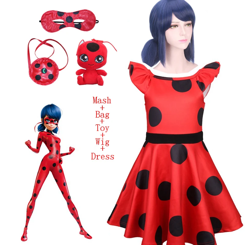 

Kids Dress for Girls Summer Toddler Ladybug Dress Red Dot Petal Sleeve Birthday Party Princess Dress Baby Girl Clothes Casual